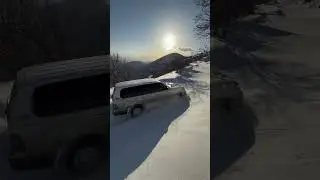 TOYOTA LAND CRUISER 100 AND BIG SNOW #landcruiserkazakhstan