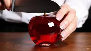 1 Hour of AI ASMR Glass Cutting and Spreading items on toast