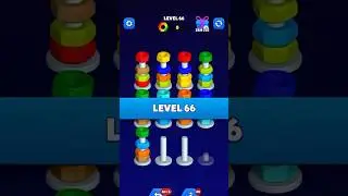 Stage 66 Nearly ENDED My Run!! 😱 #shorts #gaming #puzzle #nutsort #level66 #hard