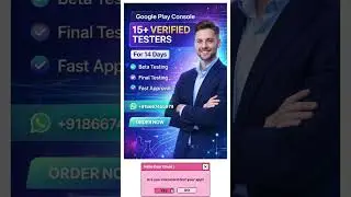 Real Google Play Testers | Safe & Fast Approval | Testers Community | 12 Testers | +918667455979