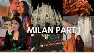MILAN, ITALY DAY & NIGHTLIFE TRAVEL VLOG 🇮🇹  | SPENDING VALENTINES DAY ABROAD