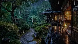 Soft Rain Washing Over the Forest Cabin 🌲 | Deep Sleep with Heavy Rain Sounds