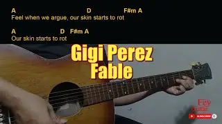 Gigi Perez - Fable Easy Guitar Chord & Lyrics (cover) 