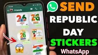 WhatsApp New Update amazing republic day sticker in WhatsApp #shorts