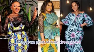 Latest designs of African wax print dress styles for beautiful women/Ankara dress styles 