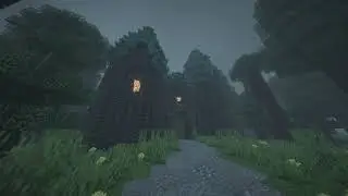 RELAXING MINECRAFT MUSIC WITH AMBIENT BACKROUND (WITH RAIN) C418