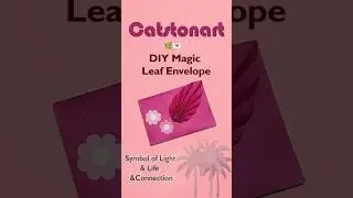DIY Magic Leaf Envelope 🌿💌 | Symbol of Light, Life & Connection #diy #Envelope #papercraft #shorts