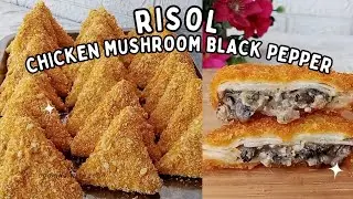 РИСОЛ КУРИНЫЙ ГРИБ ЧЕРНЫЙ ПЕРЕЦ || Хрустящие, пикантные, СЛИВОЧНЫЕ