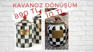 Kavanoz Dönüşüm -  890 TL değil sadece 10 TL MacKenzie Childs Kavanoz