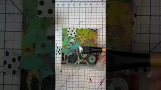 Collage with Dotted Tissue Paper #shorts  #arttutorial #art