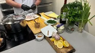 Olivia's Greek Style Pork Chops Fasolakia show Mediterranean flair