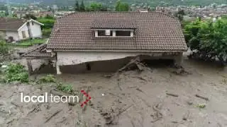 Bussoleno, colata di fango 7 giugno 2018: le immagini dal drone