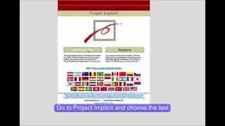 Implicit Association Test with captions