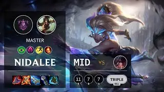Nidalee Mid vs Akali - BR Master Patch 10.16
