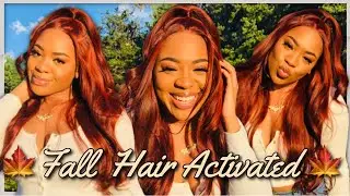 DIY Fall Inspired Hair 🍁🍂| Spicy Cinnamon/Copper Red Color Tutorial |ft. HairSoFab 😍