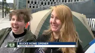 Bucks play first regular season game at Fiserv Forum