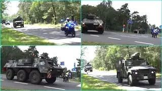 Bundeswehr- Kolonnen rollen durch Brandenburg- Quadriga 2025