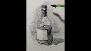 Sketching a Wine Bottle - Drawing Tutorial  #pencildrawingtechniques #sketchingtutorial #drawing