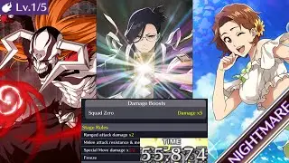 (update2) 55.874 EX4 Ranged Squad Zero Nightmare Guild Quest ~ Bleach Brave Souls