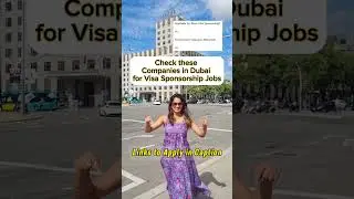 Companies Sponsoring Visa in Dubai 🇦🇪