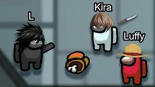 L from death note plays among us (ft other anime characters)
