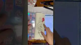 Лабубу Игра ГАДАЛКА С наклейками #labubu #tutorial #art #лабубу Музыка: Busy shoesМузыкант: Xuxiao