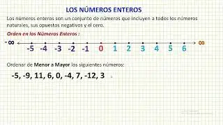 Los N&uacute;meros Enteros
