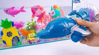 Toy asmr🐟Zuru Robo Alive Shark + Zuru Aquarium Little Live Pet Playset ASMR Satisfying with Unboxing