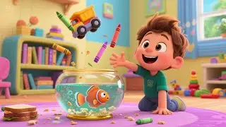 No No! Not in the Fish Bowl &ndash; Wet Mess Song! | Funny Learning Song for Toddlers | Splashy Oops
