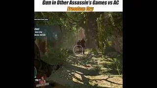 Gun in Other Assassin&rsquo;s Games vs AC Freedom Cry #assassinscreedii #assassinscreed #gaming