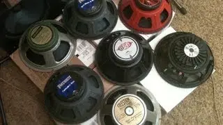 Speaker Comparison Celestion, Eminence, Electro-Voice Force 12