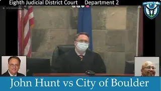 John Bridgford Hunt vs the City of Boulder City, December 21, 2020