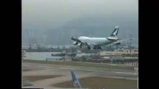1997 March 17 - Plane movements and Street Scenes from HKG Kai Tak