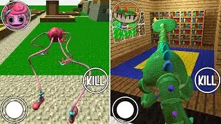 Playing As Pianosaurus Vs Playing As Mommy Long Legs in Minecraft World | Garry's Mod