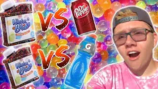 Will ORBEEZ Absorb these Satisfying liquids? (Orbeez Challenges)