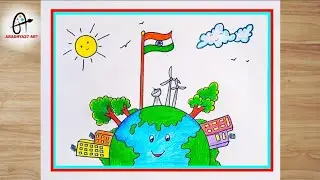 Evergreen India Drawing | Clean India Green India Drawing | Evergreen India 2030 Drawing | Poster