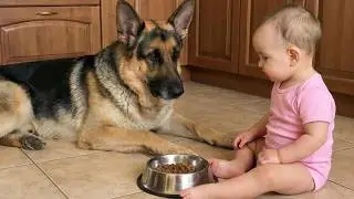 Der Moment, als unser Schäferhund unser Baby sah – er wich nie wieder von seiner Seite
