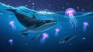 Whales Go Dancing Under the Moon Rhyme Song | Popular Nursery Rhyme | Educational Kids Songs