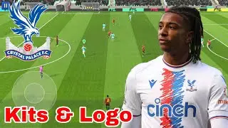 Create Crystal Palace Kits & Logo 2024 - Dream League Soccer