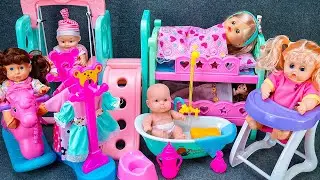 12 Minutes Satisfying with Unboxing Cute Doll Stroller Toys，Doctor Ambulance Playset  Review
