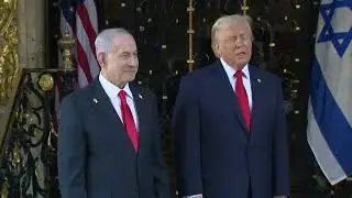 Remarks: Donald Trump Greets Benjamin Netanyahu on Arrival at Mar-a-Lago - December 29, 2025
