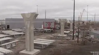 Cline Avenue Bridge - Construction Time Lapse