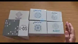Mega-unboxing of 6 Custom PiCubeShop puzzles