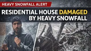 Residential House Demaged Due to Heavy Snowfall in Trehgam area of Kupwara| Irfan Malik Report's 