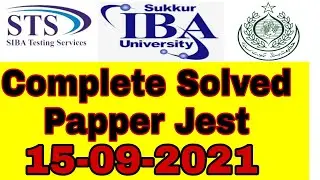 Jest test paper solved 15 September 2021 | Solved paper jest test paper | Test paper jest | Paper