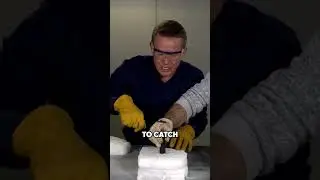 Making Fire Inside Dry Ice?  #diy #science #scienceeducator #funny #stevespangler #howto