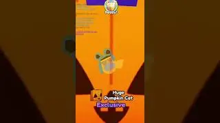 Hatching Huge Pumpkin Cat! 🏆 🎃 #petsimulatorx #petsimulator #petsimx #pets #roblox
