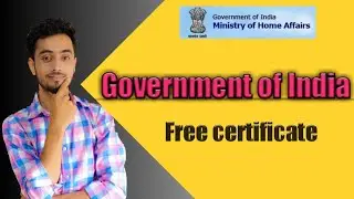 Government of India ! Free Quiz Certificate 👌