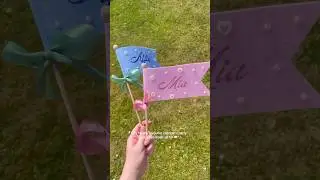 DIY Children&rsquo;s Felt Flags 🏳️✨ #weddingplanning #childrengift #weddingdiy #diybride #feltdiy