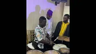 Dele Omo Woli Agba Drumming Skills that will blow your mind away IPM Progress!!!